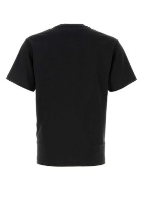 A Bathing Ape Mens Black Cotton 1st Camp Baby Milo T-Shirt Blackxgreen Exterior Exterior: T-shirts And Polos