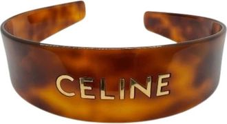 Celine Pre-owned Jewellery, female, Brown, Size: ONE SIZE Pre-owned Plastic Hair Accessories