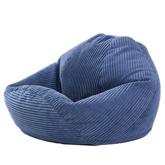 Nordlys Puff de sal&oacute;n en terciopelo azul