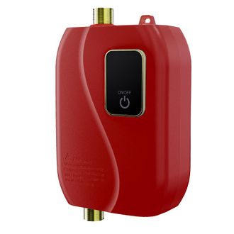 OEM Mini Calentador De Agua El&eacute;ctrico Instant&aacute;neo, 3000 W, 220 V, Reservoirloos, Eenvoudig Te Installeren En Gebruiken, Rojo, Enchufe De La Ue