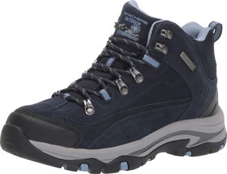 Skechers Womens Trego - Alpine Trail Hiking Boot, Navy Grey, 5 UK