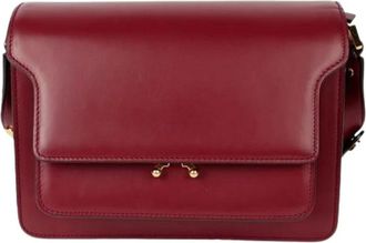Marni Pre-owned Cross Body Bags, female, Red, Size: ONE SIZE Pre-owned Trunk Medium Shoulder and Crossbody Bag