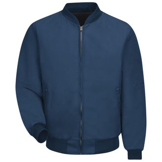 Red Kap Mens Solid Team Jacket, Navy, S
