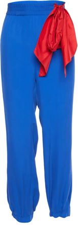 Valentino tie-detail trousers - Blue