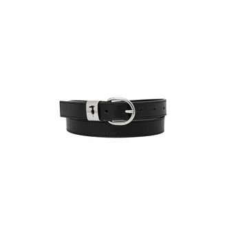 Trussardi Cintura in Pelle di Vitello con Greyhound Ritagliato - - Accessories - Donna - Nero - 80 CM
