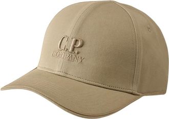 C.P. Company Caps, male, Gray, Size: ONE SIZE Gabardine Cap