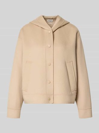 Max Mara Regular Fit Wolljacke mit seitlichen Eingrifftaschen Modell WKDRIDENTE in Sand, Gr&ouml;&szlig;e 34