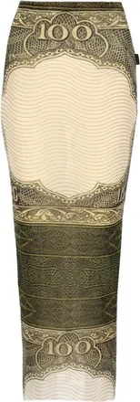 Jean Paul Gaultier Multicolor Printed Maxi Skirt