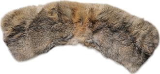 Dolce & Gabbana Brown Fur Shoulder Collar Neck Wrap Womens Scarf