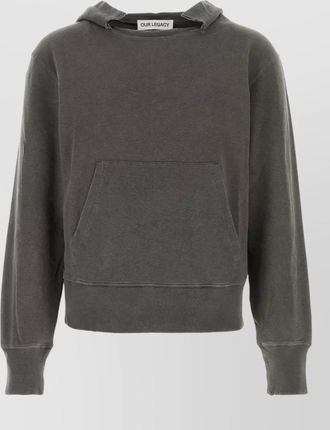 Our Legacy cotton blend hooded sweatshirt front pocket