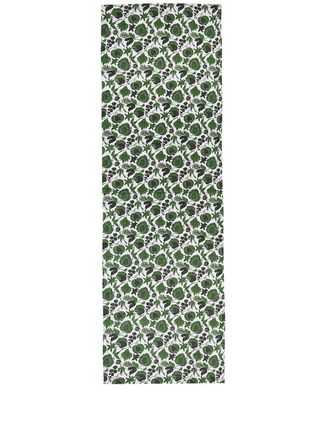 La DoubleJ Wildbird-print linen runner - unisex - Linen/Flax - 50x280 - White