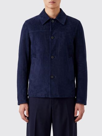 Salvatore Santoro Giacca a camicia in pelle ovina con colletto classico