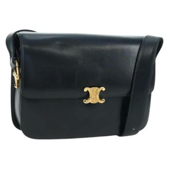 Celine Pre-owned Cross Body Bags, female, Blue, Size: ONE SIZE Pre-owned Vintage Shoulder Bag