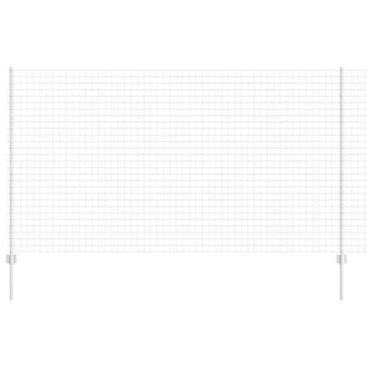 Berkfield Home Euro Fence with 10 U Posts Silver 1, 4x10 m Steel