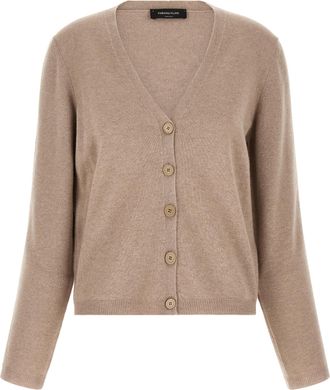 Fabiana Filippi Beige Virgin Wool Womens Cardigan