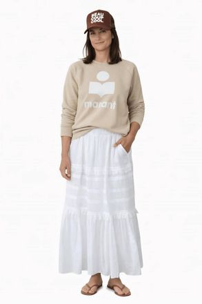 Isabel Marant Volodia Midi Skirt In White