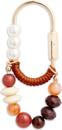 Chelsea28 Beaded Carabiner Bag Charm in Brown Multi- Gold at Nordstrom