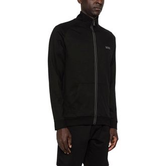 HUGO BOSS Hugo, Zip-throughs, male, Black, Size: 2XL Sweatshirt Boss