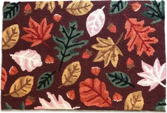 R16 Home Leaf Toss Door Mat in Brick Multi at Nordstrom Rack, Size 24X36 Ft
