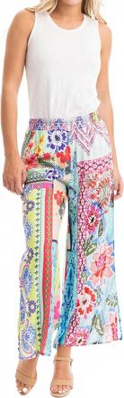 Orientique Digital Rayon Pants In Multi