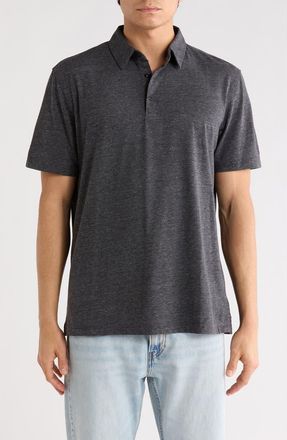 AG - Adriano Goldschmied Bryce Stretch Cotton Polo in Heather Charcoal at Nordstrom Rack, Size Xx-Large