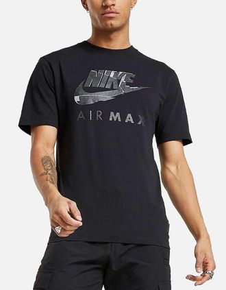 Nike Mens Nike NSW Air Max Mens T-Shirt - Black