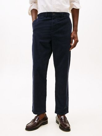 Tommy Hilfiger Mens Straight Fit Corduroy Chino - Navy - 32W x 30L