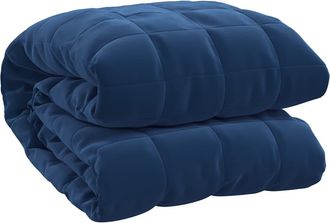 vidaXL Manta Con Peso Tela Azul 200x230 Cm 9 Kg Vidaxl