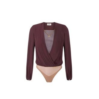 Elisabetta Franchi Mujer, Camisetas, Marr&oacute;n, Talla: S