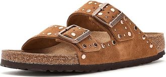 Birkenstock Arizona Rivets - Suede Womens Sandals Mink : EU 41 (US Womens 10-10.5) Narrow