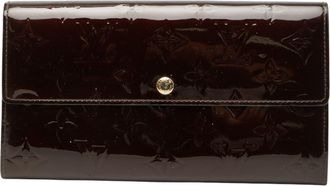 Louis Vuitton Amarante Monogram Purple Patent Leather Long Wallet (Bi-Fold) (Pre-Owned)