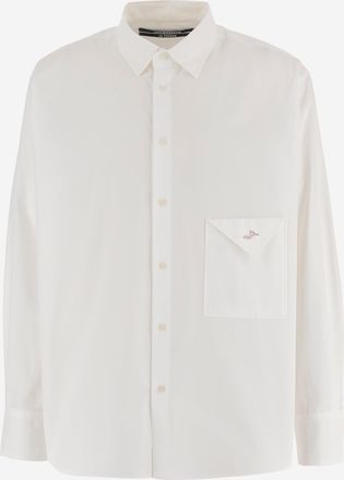 Jacquemus Hemd aus Baumwollnappa mit gefalteter Tasche