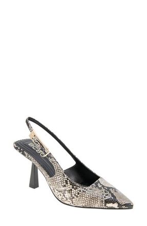 BCBGeneration Inara Slingback Pointed Toe Pump in Natural Snake at Nordstrom, Size 9.5