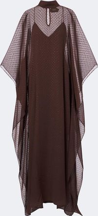 Taller Marmo Muscat silk cr&ecirc;pe fil coup&eacute; kaftan