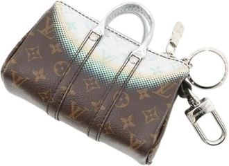 Louis Vuitton Pre-owned Accessories, female, Brown, Size: ONE SIZE Pre-owned Canvas Keyring