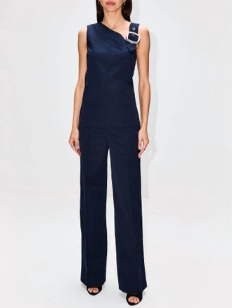 Proenza Schouler Weyes Pant In Midnight