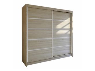 Mirjan24 Mobilier1 - Armario Closico 153, Roble Sonoma, 215x180x58cm, Puertas De Armario: Correderas, N&uacute;mero De Estantes: 0