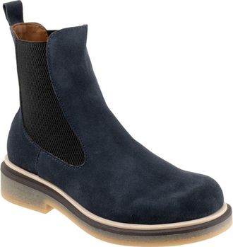 Bueno Wanda Platform Chelsea Boot in Navy Suede at Nordstrom, Size 7.5-8Us