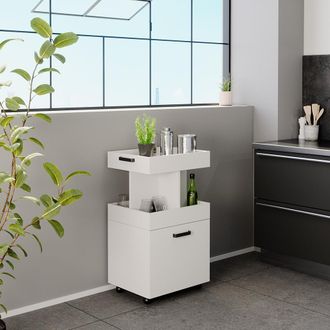 Vicco Mueble Con Ruedas Kamber, Blanco, 50 X 88.6 Cm Vicco