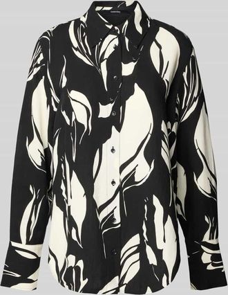 someday Someday Regular Fit Hemdbluse aus Viskose-Leinen-Mix Modell Zerlian in Black, Gr&ouml;&szlig;e 36