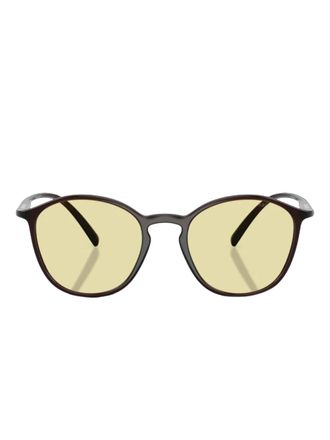 Giorgio Armani Occhiali da sole tondi - Marrone