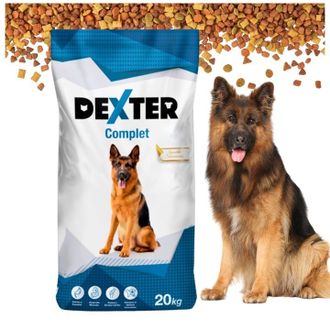 OEM Alimento Seco Completo Dexter Con Vitaminas Para Perros De Razas Grandes, 20 Kg, Tipo Pastor Alem&aacute;n