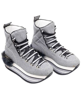 Hogan DNU Hogan Logo Leather Buckle Sandal