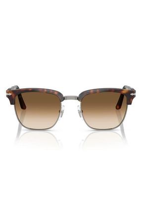 Persol 52mm Square Sunglasses in Havana/Gradient Brown at Nordstrom