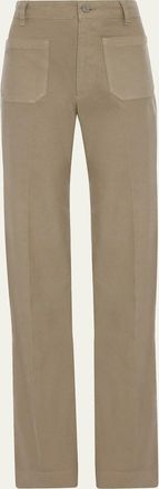 Victoria Beckham Alina Front Pocket Flare Jeans