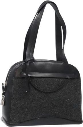 Prada Pre-owned Handbags, female, Black, Size: ONE SIZE Pre-owned Vintage Handbag