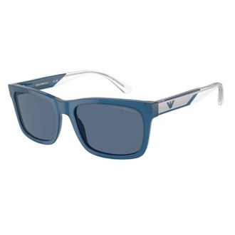 Emporio Armani Dark Blue Rectangular Mens Sunglasses EA4224 609280 57
