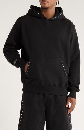 Pleasures x Daft Punk Lucky Studded Hoodie in Black at Nordstrom, Size Small