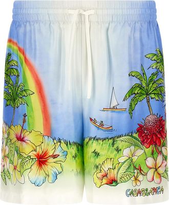 Casablanca Multicolor Aloha Bermuda Shorts