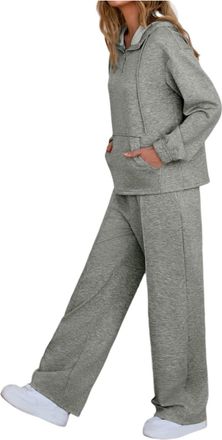 Generic Womens Clothing 2025 Lounge Wear Sets For Women UK Tracksuit Wear 2 Piece Ladies Tracksuits Comfort Long Sleeve Hoody Tops Trousers Fashion Autumn Win